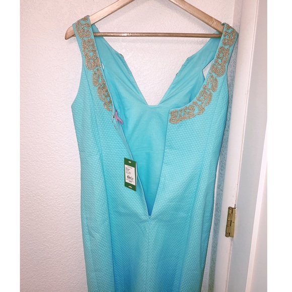 NWT LILLY PULITZER Suzette Shift Dress Serene Blue SZ: 8 - Picture 11 of 16